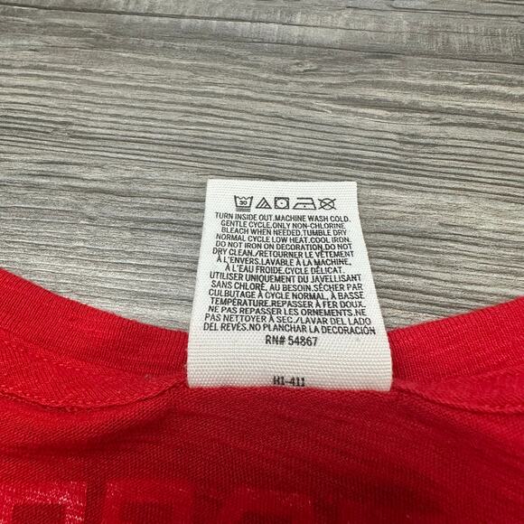 PINK Victorias Secret OSU Ohio State Buckeyes Red Womens M‎ Long Sleeve T-Shirt - Picture 11 of 11